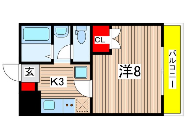 シャンヴェルジェ豊中Ⅲの物件間取画像